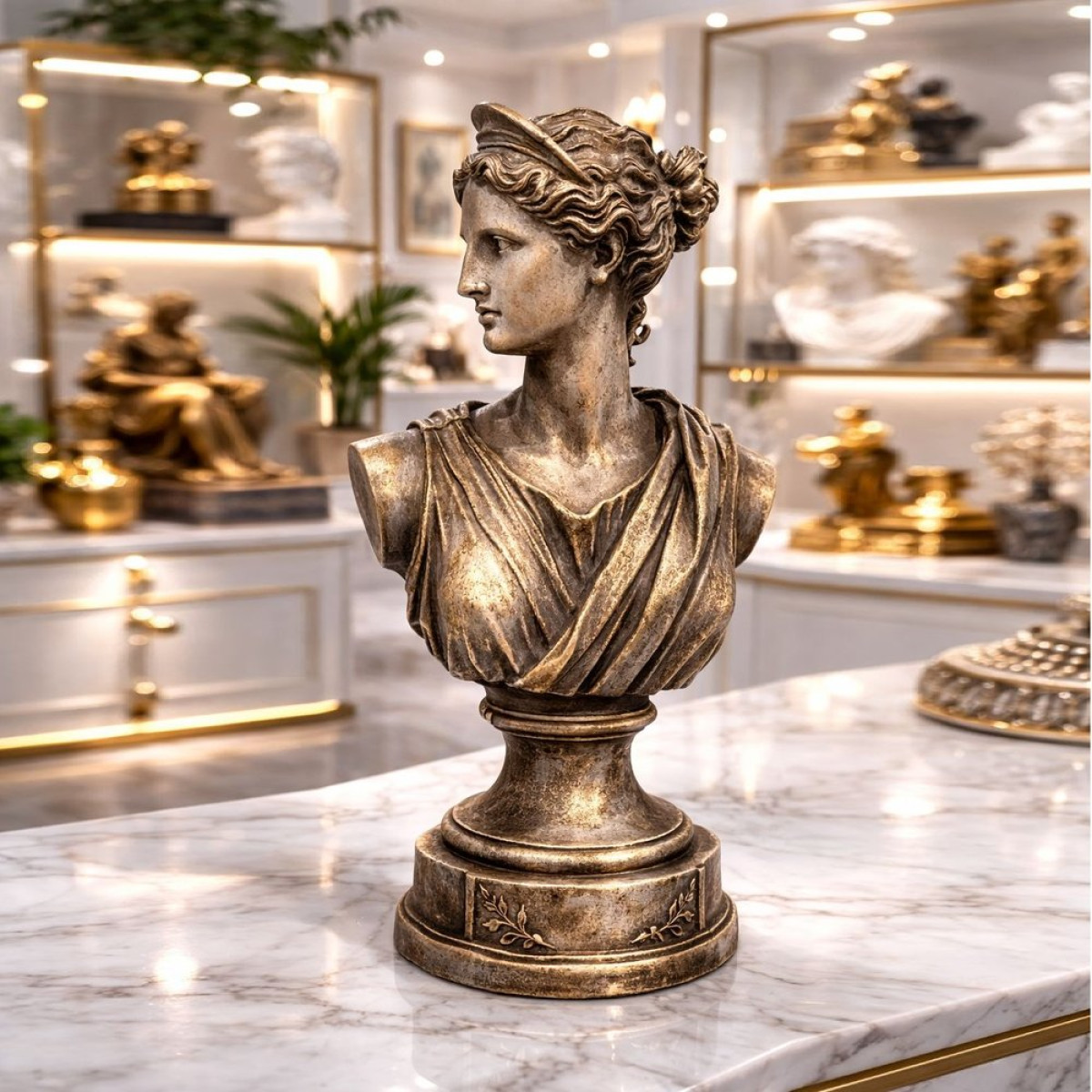 Artemis (Diana) Büst 15cm Silikon Kalıp KS3630