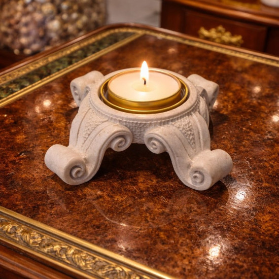 Ayaklı Klasik Mumluk Silikon Kalıp KS3563