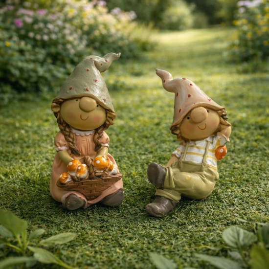 Bahçe Keyfi Yapan Cüceler 2Li Takım Silikon Kalıp KS3486