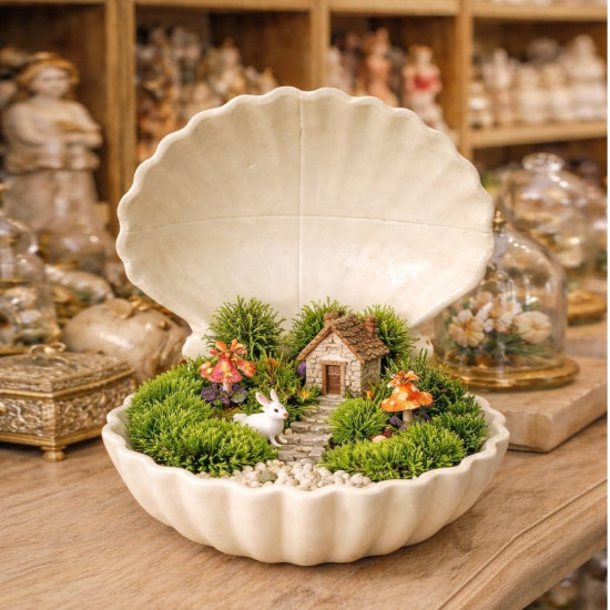 Deniz Kabuğu Teraryumluk Saksı Silikon Kalıp KS3521