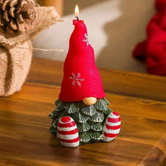 Gnome Cüce Çamlı Mum Modeli Silikon Kalıp KS3378