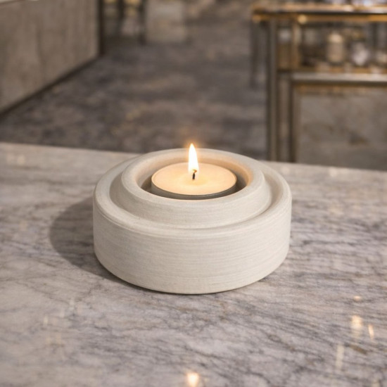 Halkalı Tea Light Mumluk Silikon Kalıp KS3408