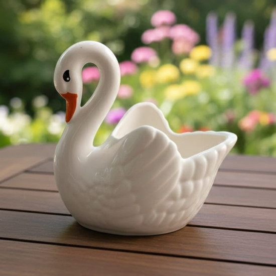 Kuğu Saksı Mumluk Silikon Kalıp KS3422