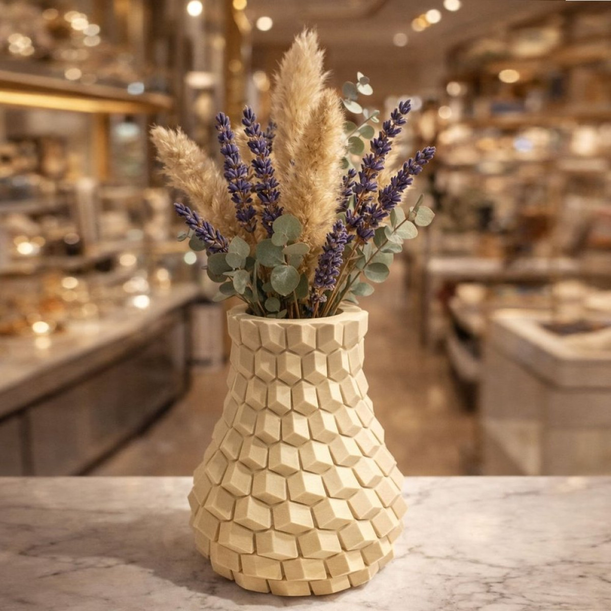 Küp Prizma Vazo 11cm Silikon Kalıp KS3607