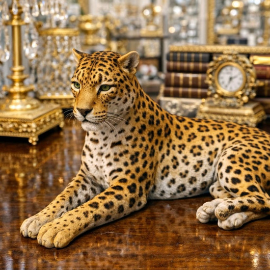 Leopar Biblo 40cm Silikon Kalıp KS3637