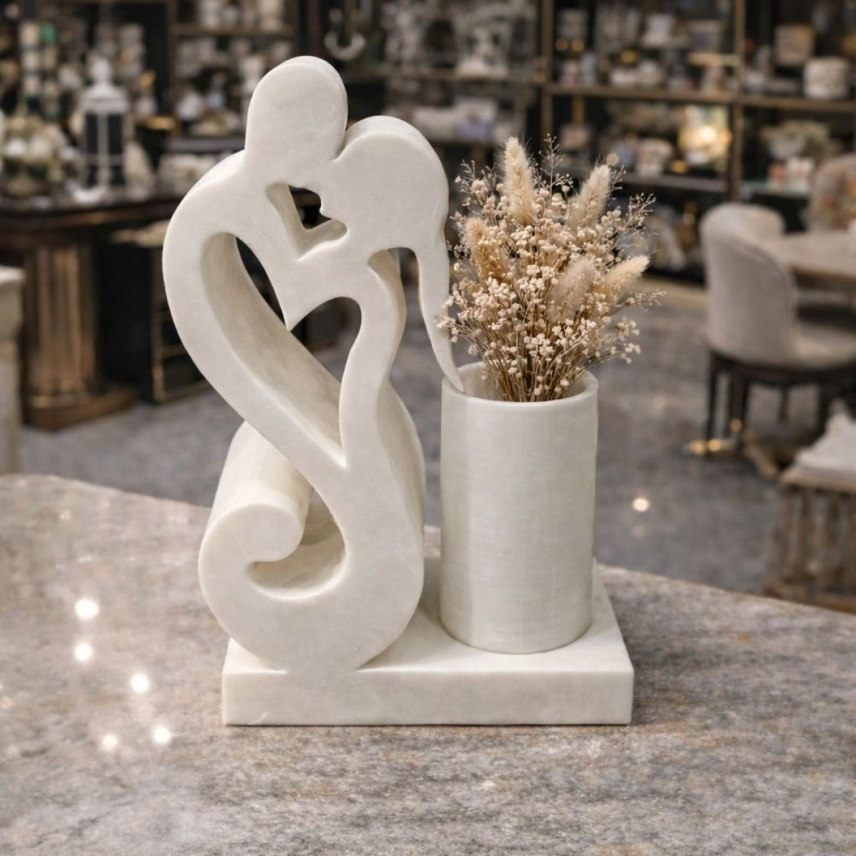 Öpüşen Sevgili Vazo Silikon Kalıp KS3498