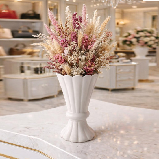 Skalop Kenarlı Vazo Silikon Kalıp KS3435