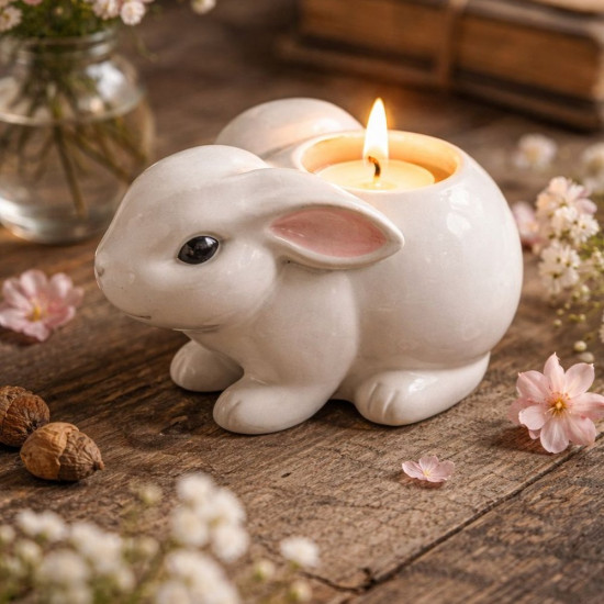 Tavşan Mumluk Silikon Kalıp KS3464