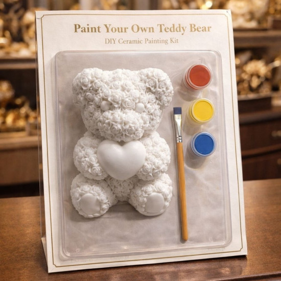 Tomurcuk Güllü Kalp Tutan Ayıcık Silikon Kalıp KS3550