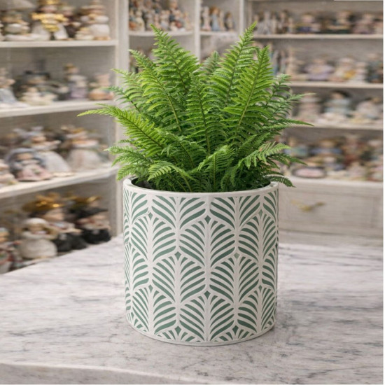 Yaprak Desenli Saksı Silikon Kalıp KS3490