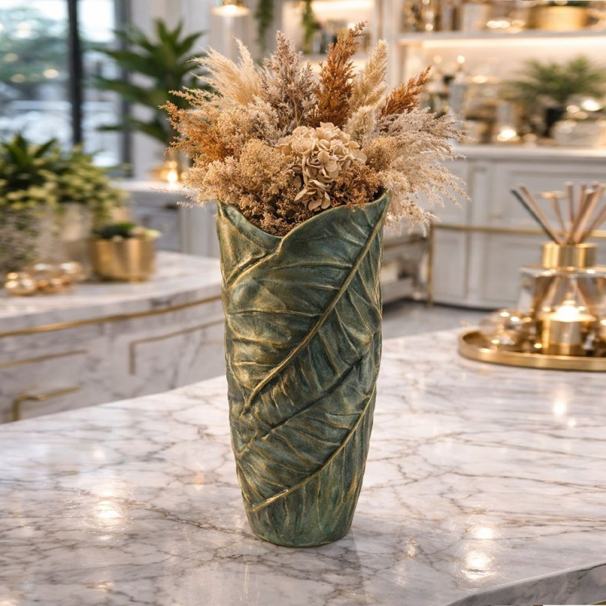 Yaprak Vazo Silikon Kalıp KS3622 Yaprak Vazo Silikon Kalıp KS3622