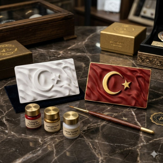 Bayrak Boyama Kiti Silikon Kalıp