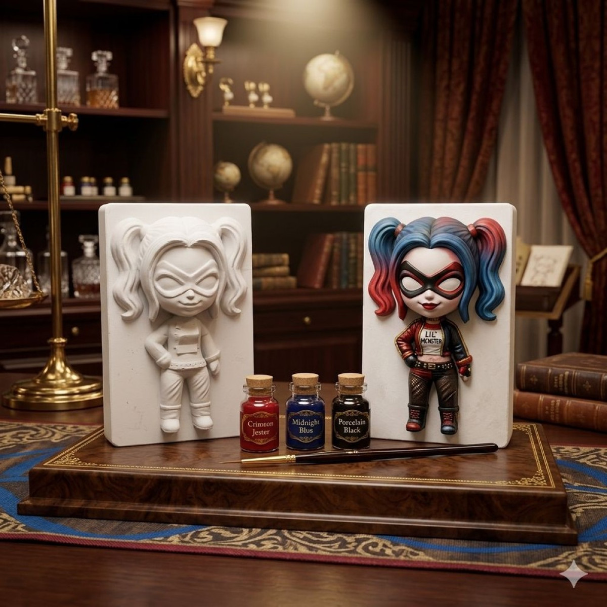Harley Quinn DC Comics Boyama Kiti Silikon Kalıp