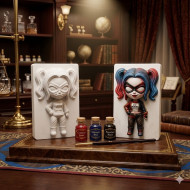 Harley Quinn DC Comics Boyama Kiti Silikon Kalıp Harley Quinn DC Comics Boyama Kiti Silikon Kalıp