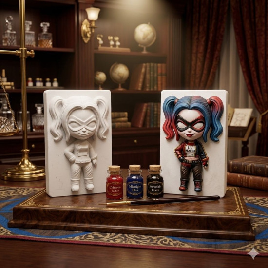Harley Quinn DC Comics Boyama Kiti Silikon Kalıp