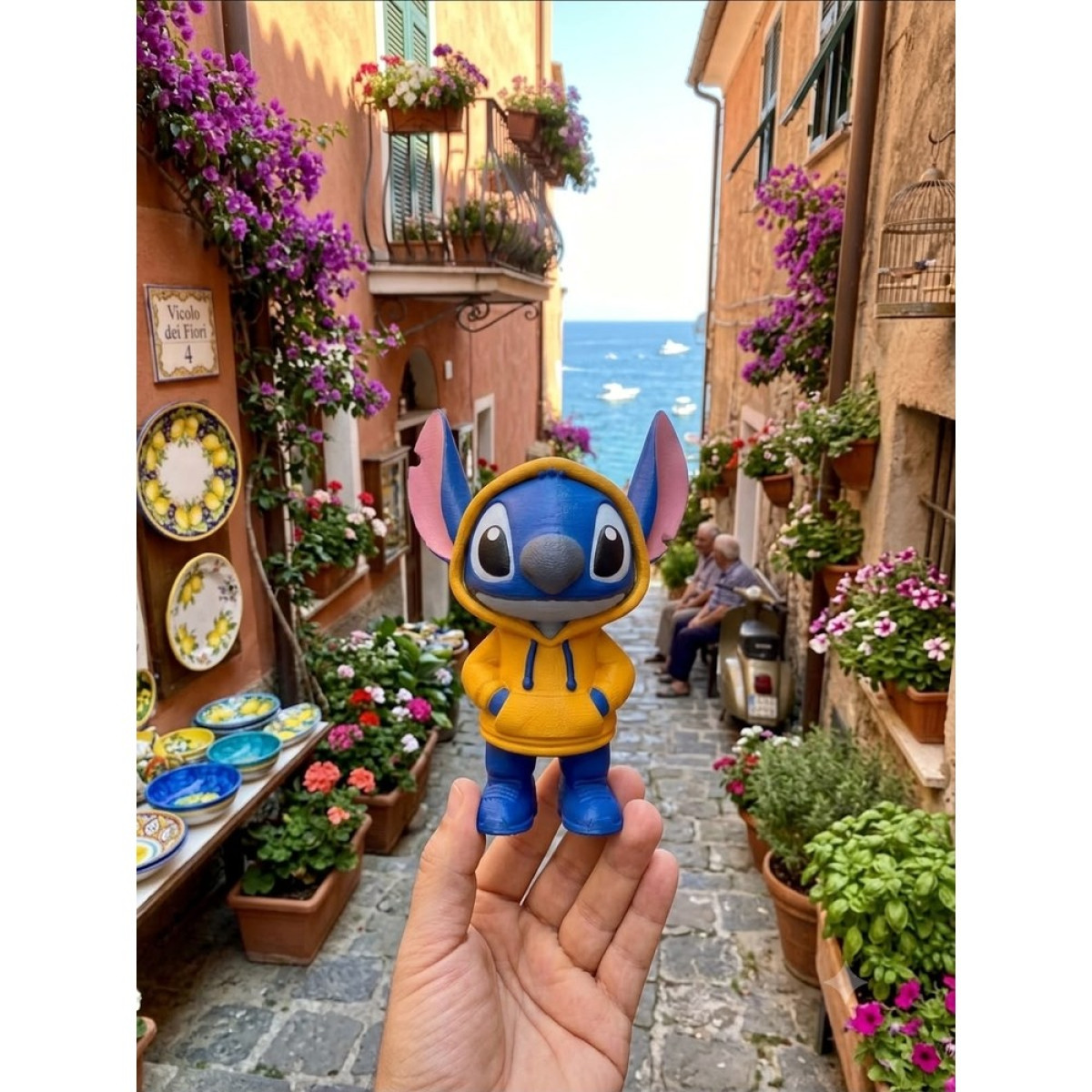 Kapşonlu Stitch Biblo Silikon Kalıbı