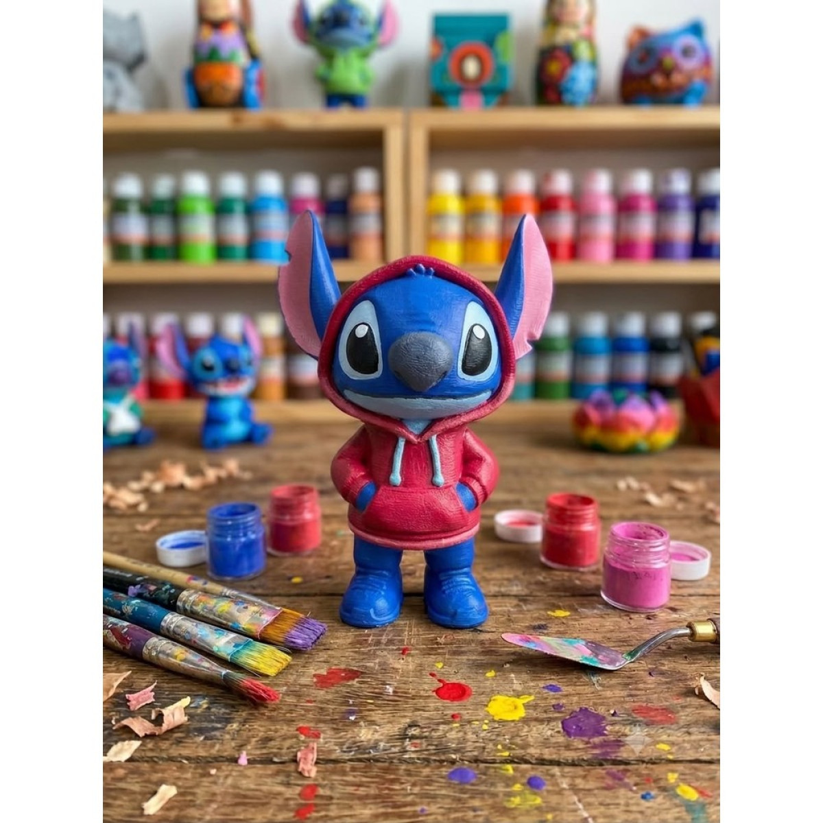 Kapşonlu Stitch Biblo Silikon Kalıbı Kapşonlu Stitch Biblo Silikon Kalıbı