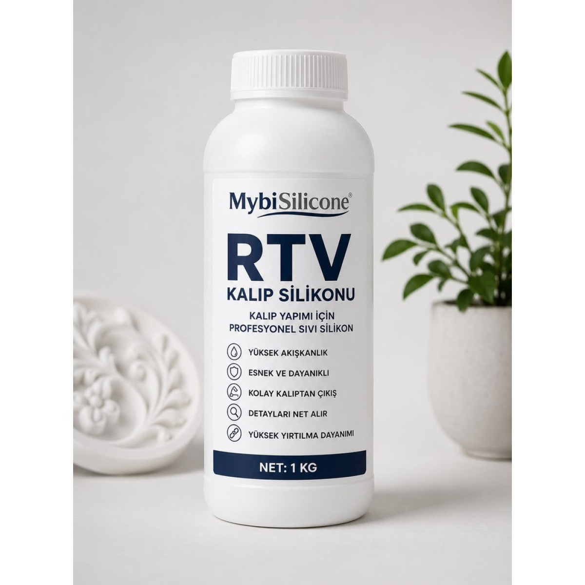 MybiSilicone RTV 2 Kalıp Silikonu 1KG