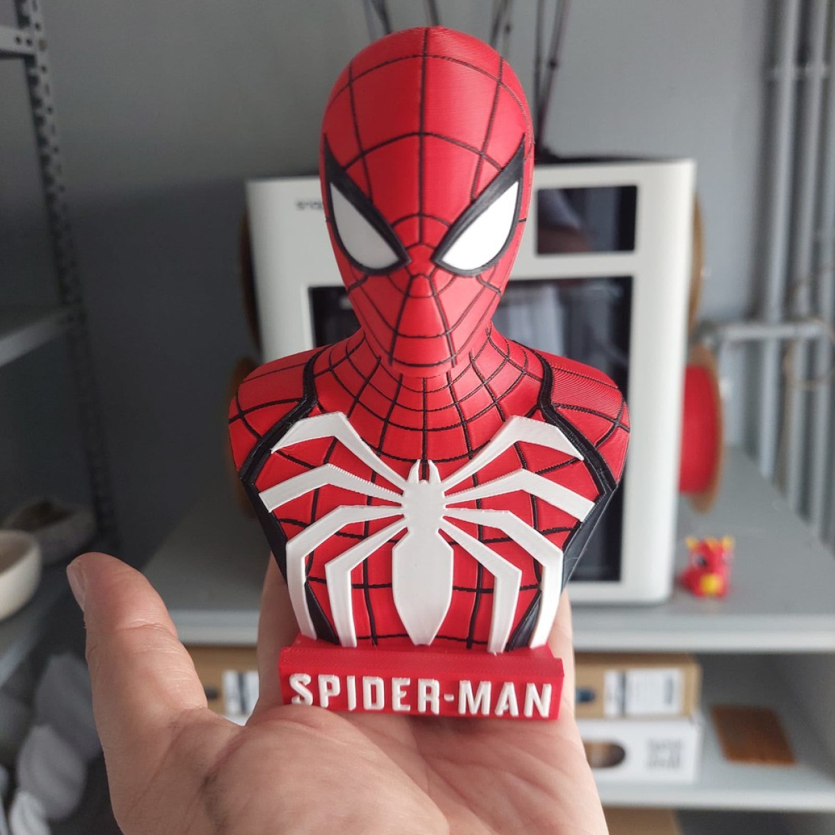 Spider-Man Örümcek Adam Büst Silikon Kalıp Spider-Man Örümcek Adam Büst Silikon Kalıp