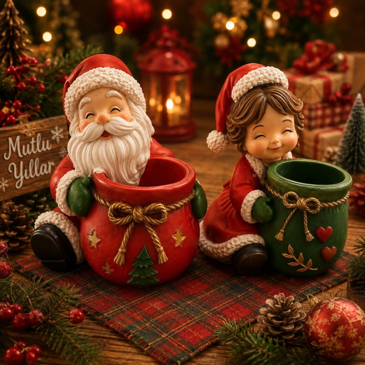NOEL BABA & NOEL ANNE SAKSI SİLİKON KALIBI