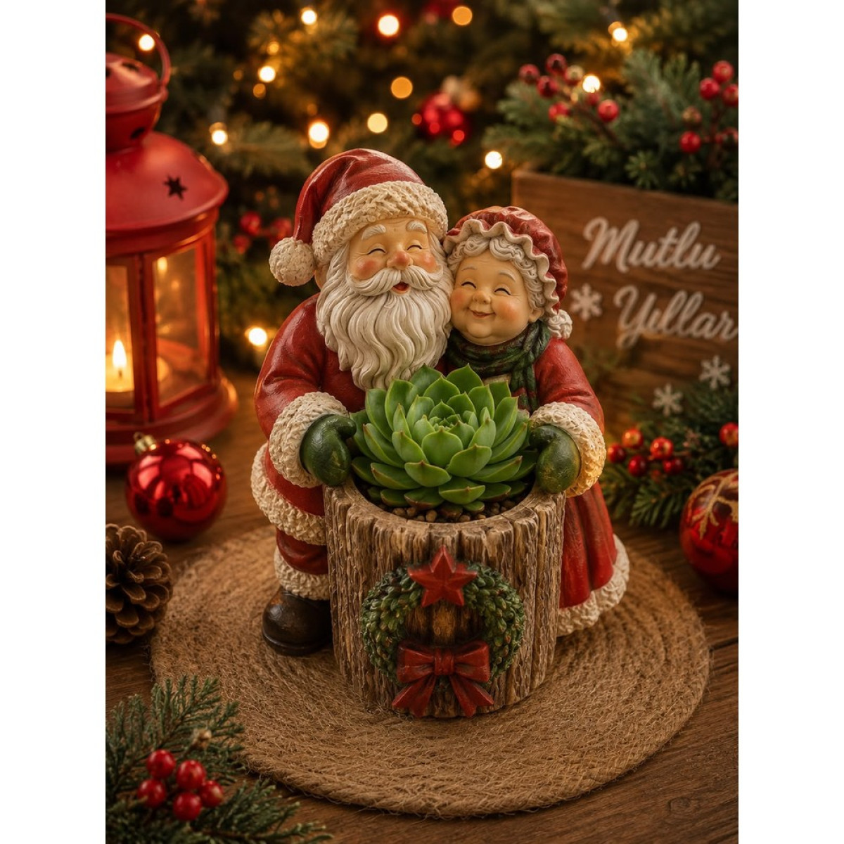 NOEL BABA & NOEL ANNE SAKSI SİLİKON KALIBI NOEL BABA & NOEL ANNE SAKSI SİLİKON KALIBI