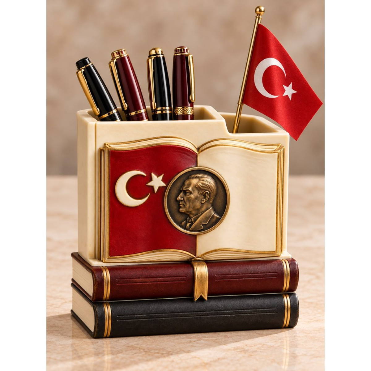 ATATÜRK KİTAP KALEMLİK SİLİKON KALIP