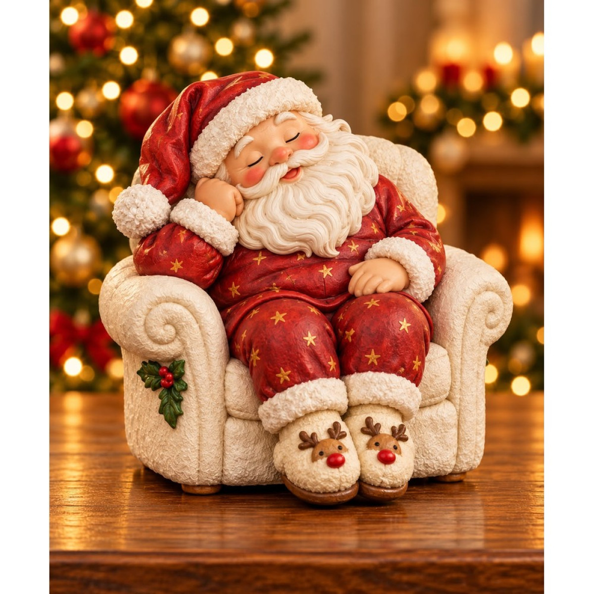 KOLTUKTA UYUYAN NOEL BABA SİLİKON KALIP